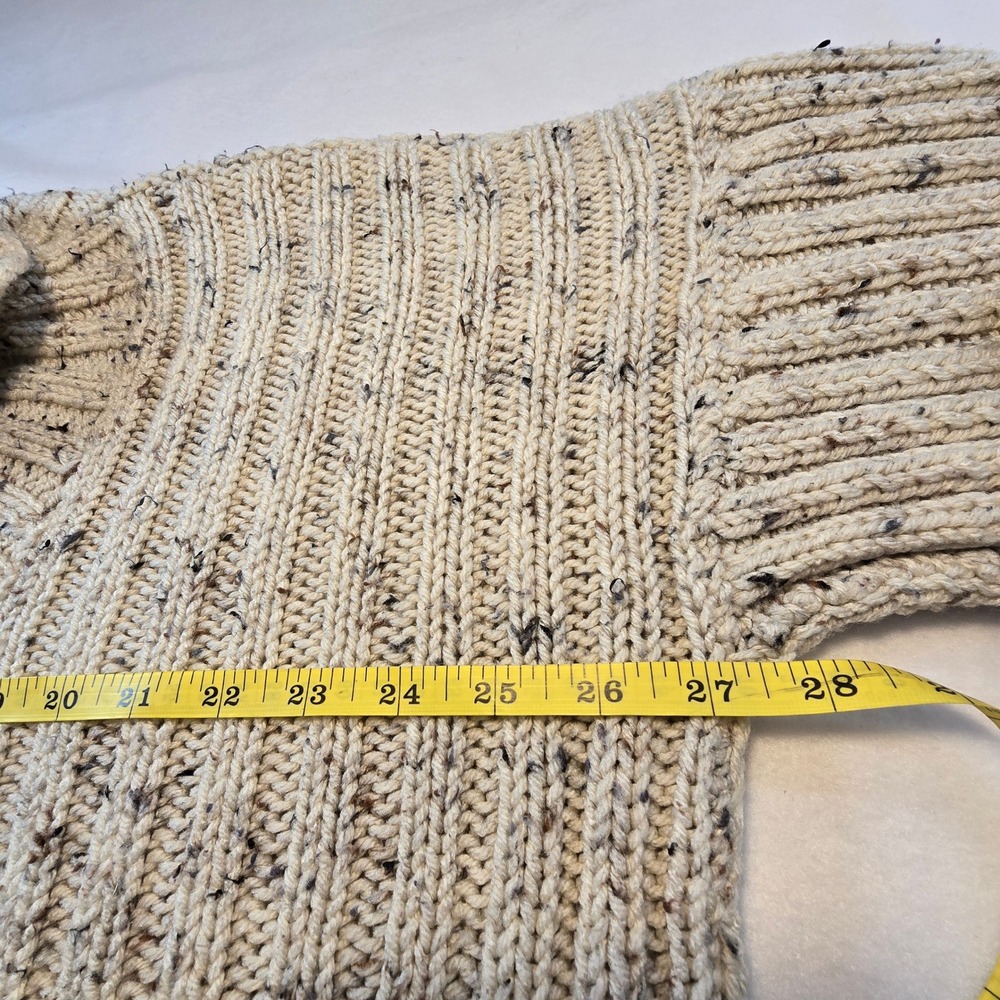 Mens Knit Sweater L? Pullover Shawl Collar Grandpacore Academia Professor Basic - Picture 8 of 10